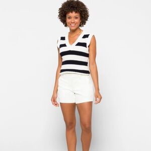 Market & Spruce Women's Rosabel Shorts Creamy White, Midrise, 7" Inseam NWT